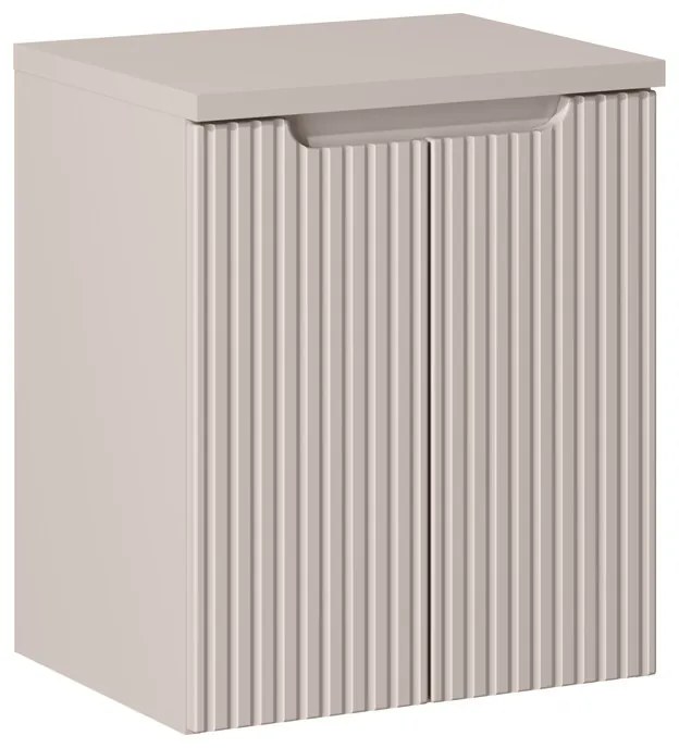 Závesná skrinka pod umývadlo Nova Cashmere s doskou 50 cm kašmírová