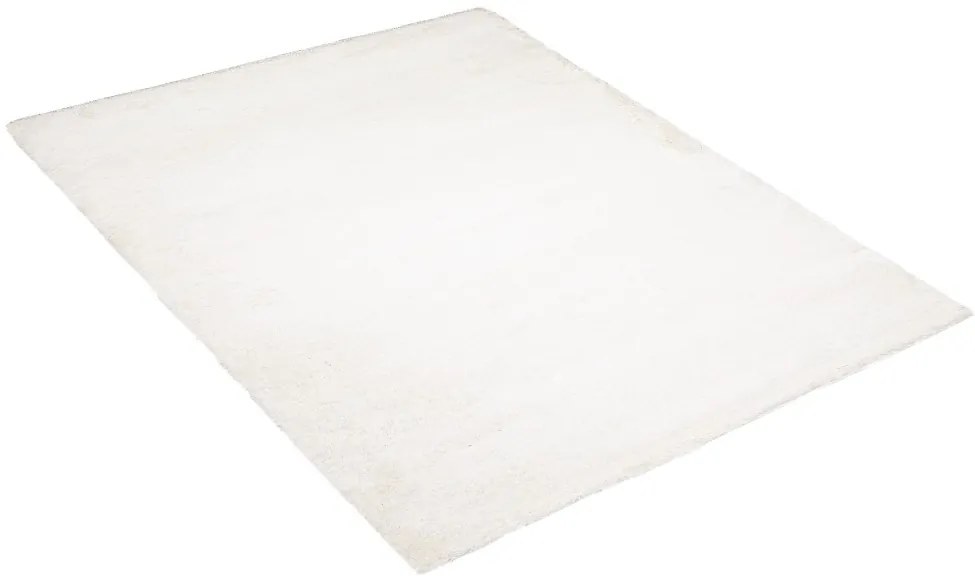 Hebký koberec bielej farby Šírka: 80 cm | Dĺžka: 150 cm