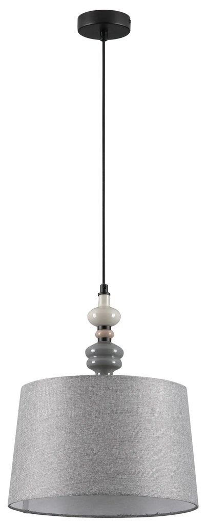 LED sivý moderný luster Damo 34