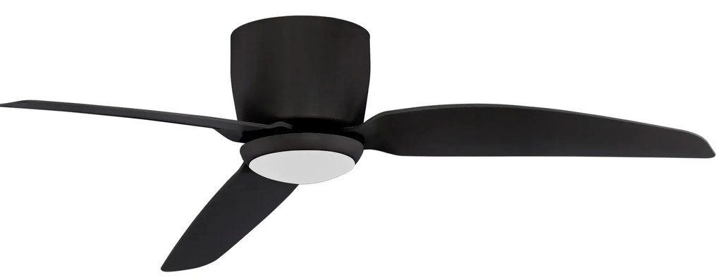 Novaluce Stropný ventilátor Volga čierne Farba: Biela, Teplota svetla: 3000K, Verzia: 99.5