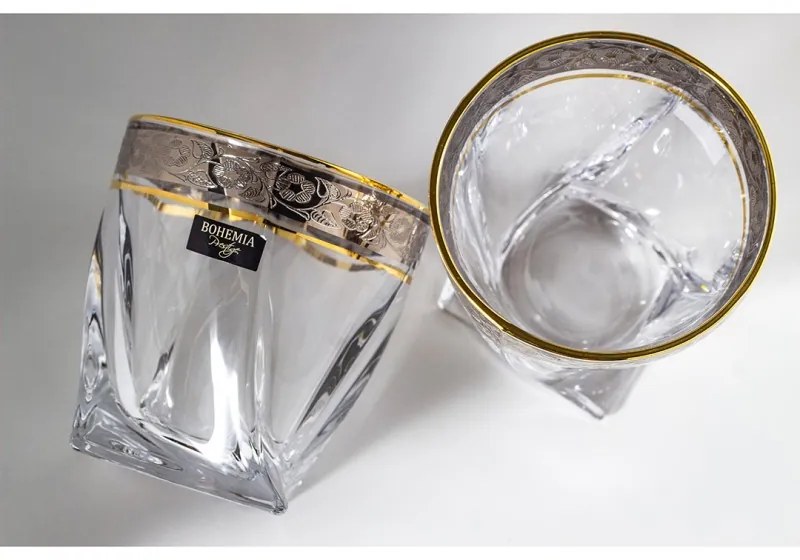 BOHEMIA QUADRO GOLD-PLATINUM WHISKY SADA 1+6 KS