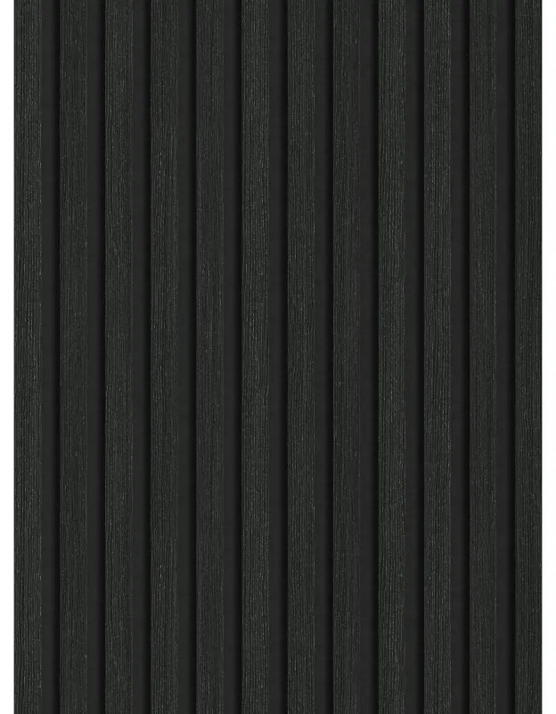 Mexen Lam-F, akustické stenové lamely 275 × 30 cm, plstený podklad 8 mm, technická dyha, dub čierny striebristý, S105-275307-3015-025