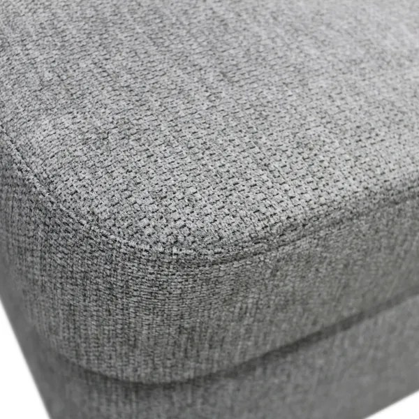 Rozkladacia rohová sedacia súprava SERPA v tvare U, ľavá, sivá, s úložným priestorom