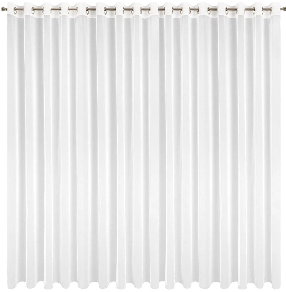 ZÁCLONA NA KRÚŽKOCH SYLVIA 350X250 CM BIELA