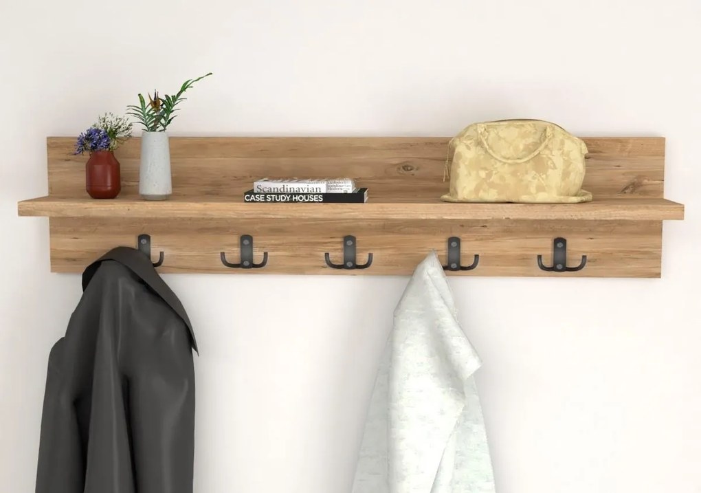 Nástenný vešiak VIRTON, borovica