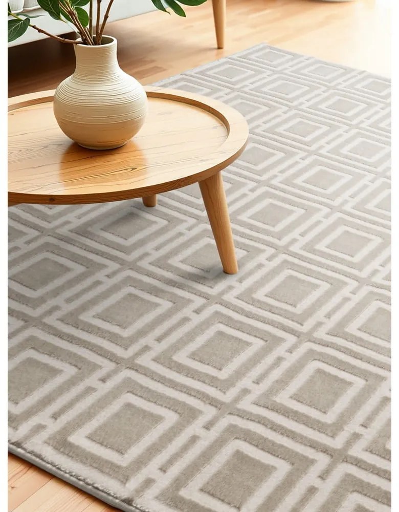 Krémový koberec 200x280 cm Perles Howlite – Elle Decoration