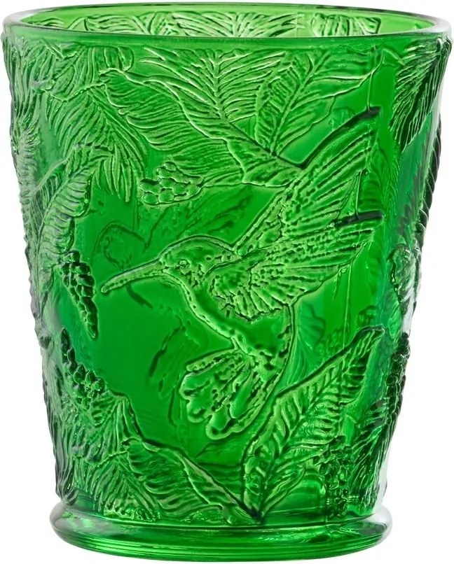 Zelený sklenený džbán s vrúbkami Saint-Émilion - 12*20 cm / 1000 ml