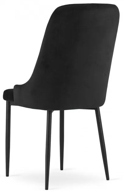 Set dvoch jedálenských stoličiek AMORE čierne (2ks)