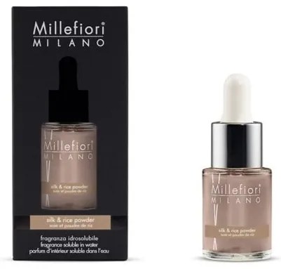 Millefiori Milano Vonný olej do aromalampy Silk/Rice powder 15 ml