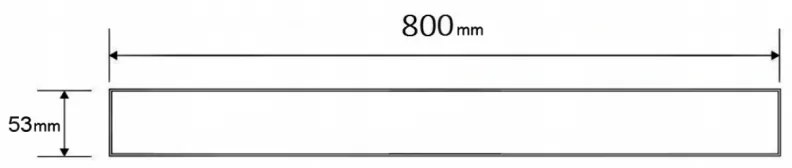 Mexen M13 (2v1) kryt na nerezový žľab 80 cm, zlatá, 1519080