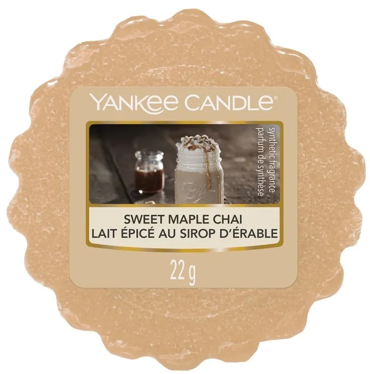 Yankee Candle béžové vonný vosk do aromalampy Sweet Maple Chai