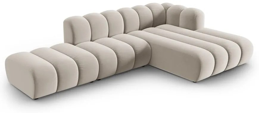 Béžová rohová pohovka (pravý roh) Lupine – Micadoni Home