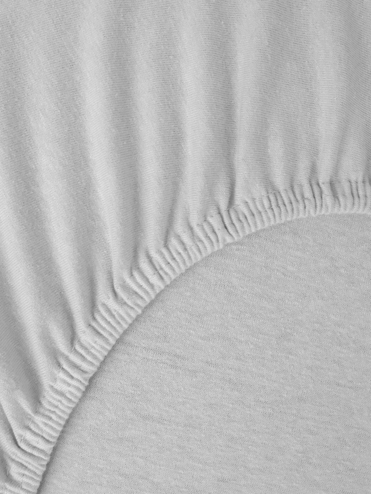 Jersey plachta do postieľky Classic 70 x 140 cm – svetlo sivá