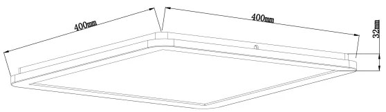 Globo 41563-24B - LED Kúpeľňové stropné svietidlo SAPANA LED/24W/230V IP44 čierna