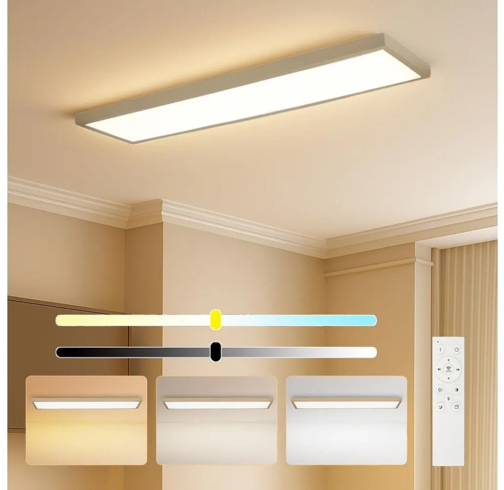 Brilagi-LED Stmievateľné kúpeľňové svietidlo FRAME SMART LED/50W/230V 120x30 IP44 + diaľkové ovládanie BG2226