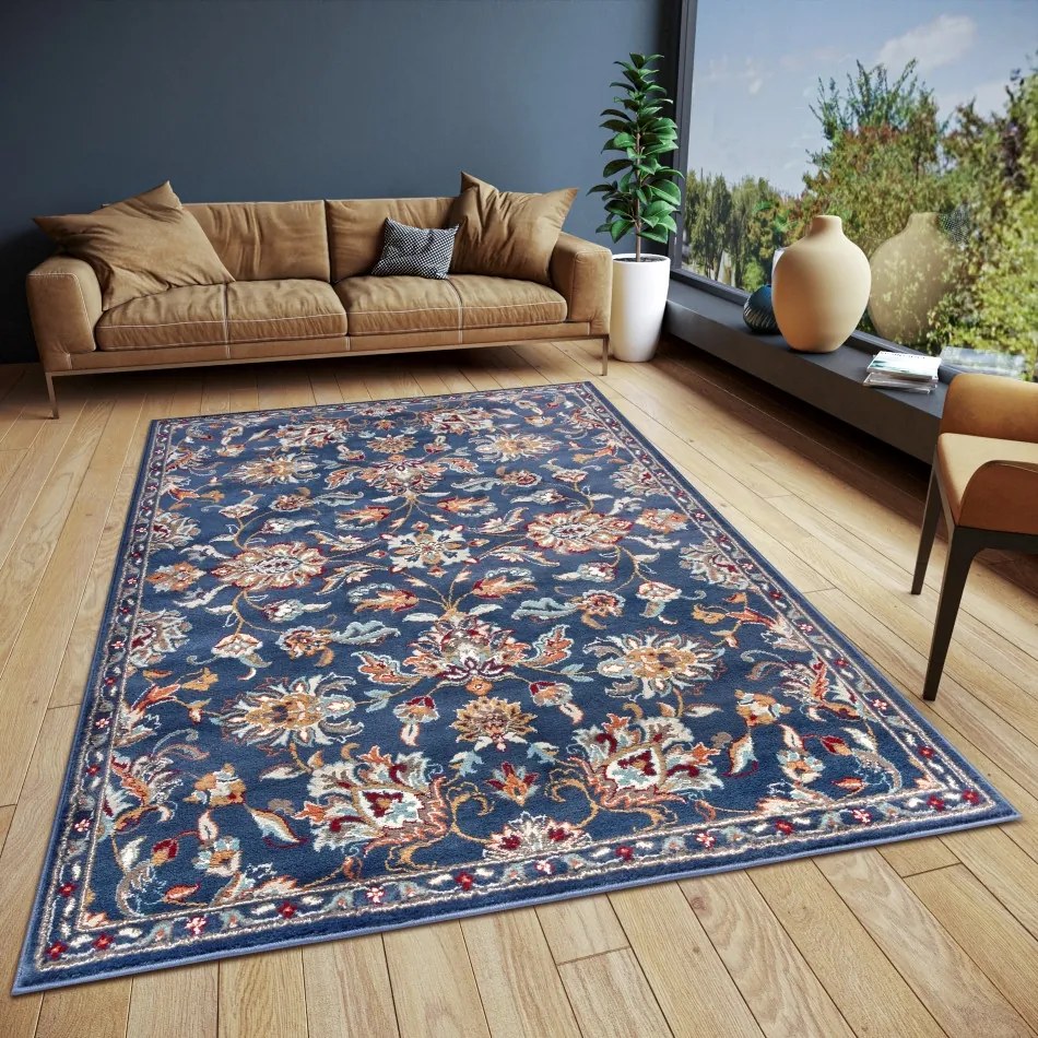 Hanse Home Collection koberce Kusový koberec Luxor 105634 Caracci Blue Multicolor - 140x200 cm