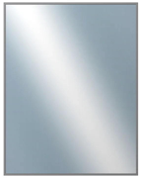 DANTIK - Zrkadlo v rámu, rozmer s rámom 70x90 cm z lišty Hliník platina (7269019)
