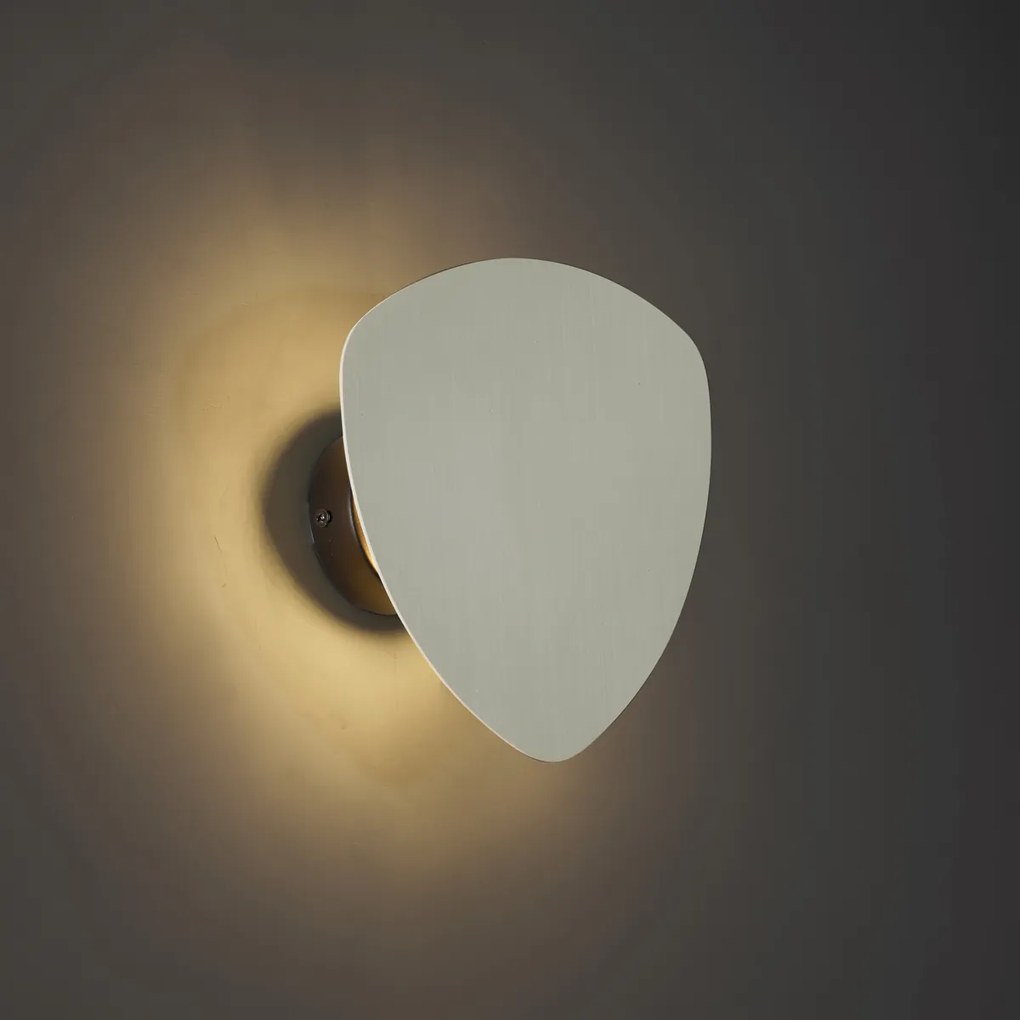 Dizajnové nástenné svietidlo béžové organické 20 cm 2-svetlá - Pulley