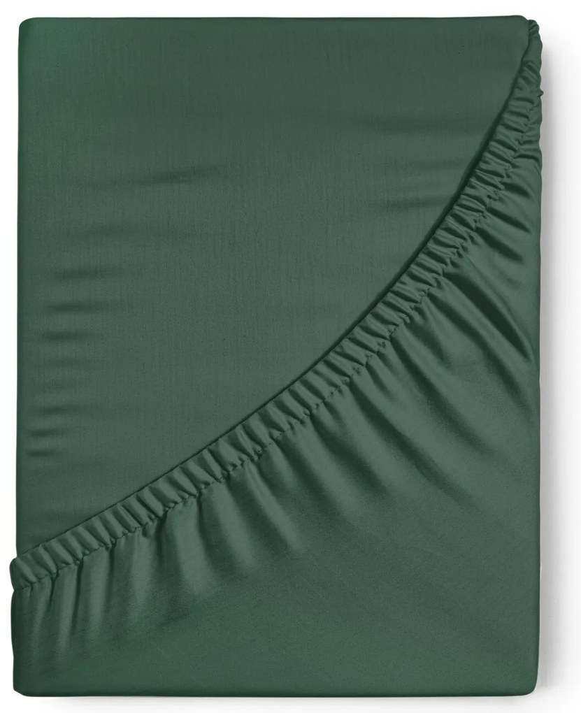 SATÉNOVÉ PRESTIERADLO DINA 180X210 CM TMAVOZELENÁ
