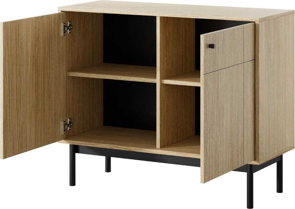 DVOJDVEROVÁ KOMODA SERENO DUB LINEA 104 cm