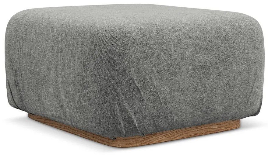 Sivá modulárna podnožka z textílie buklé Ailani – Makamii