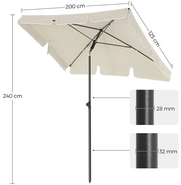 Záhradný slnečník GPU025M01
