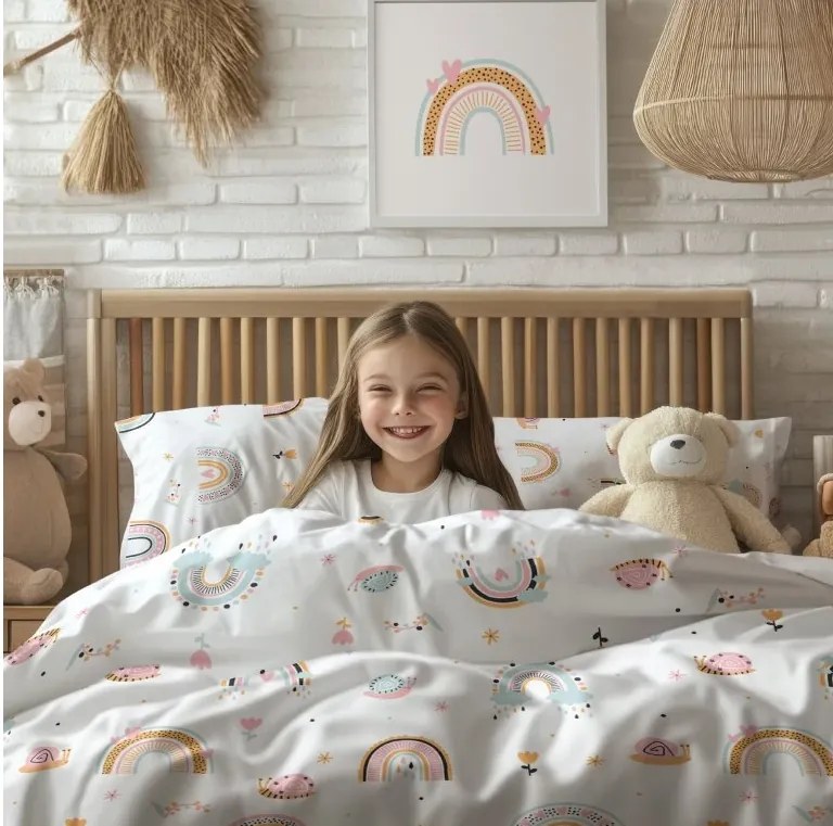 Bavlnené obliečky Dúha 140x200 + 70x90 cm