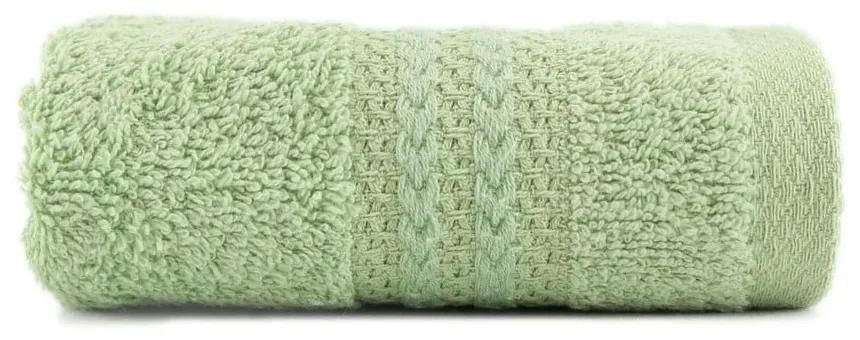 Zelený uterák z čistej bavlny Sunny, 30 × 50 cm