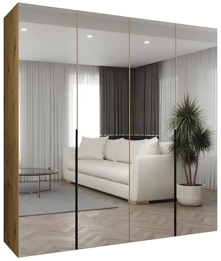 Skriňa Alicante III 200 artisan čierna