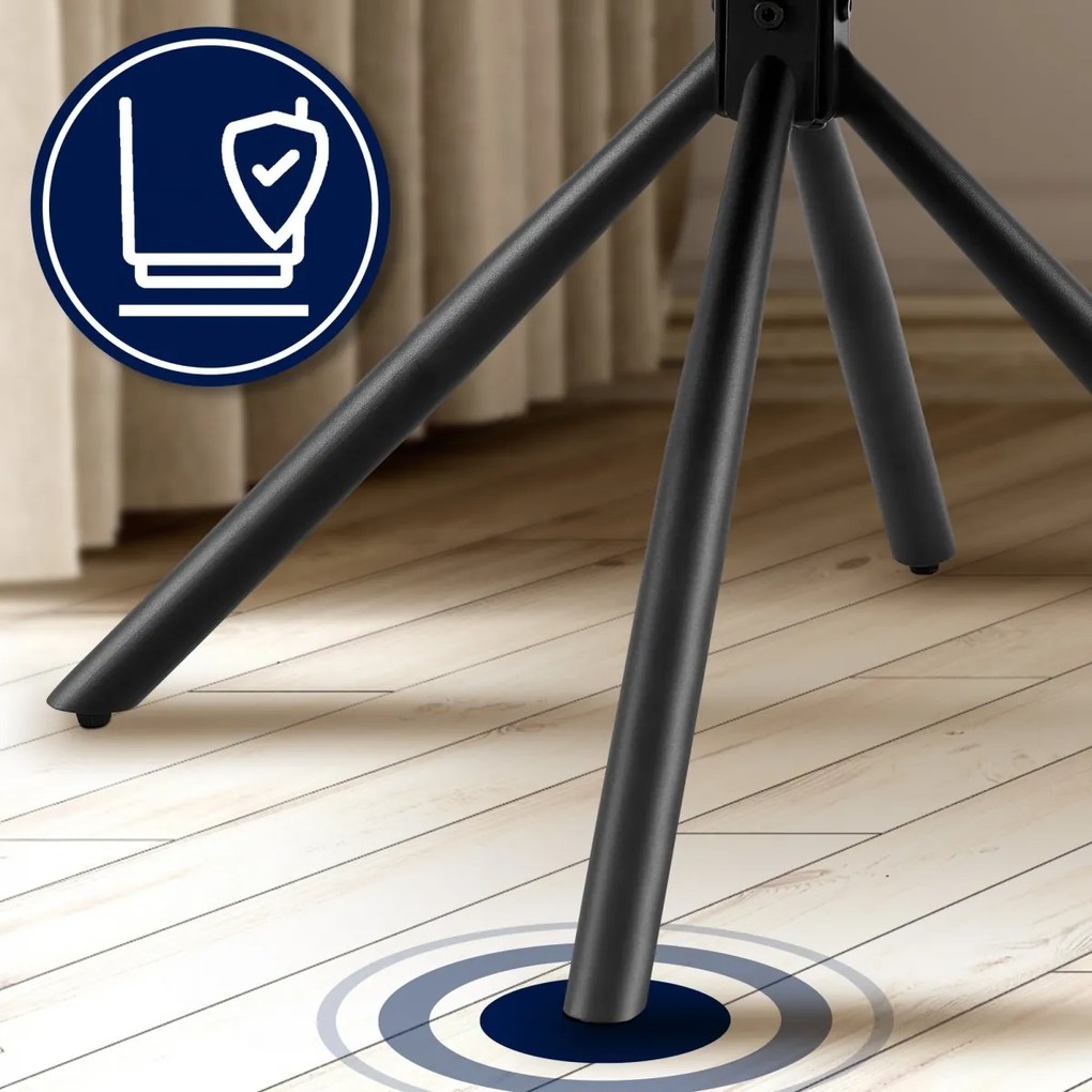 Stolička Tipton, látka - čierna