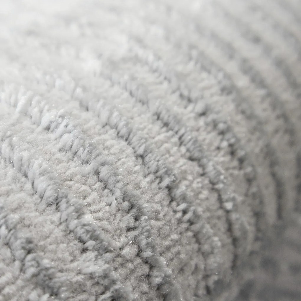 Angel Carpet, Kusový koberec Zafiro 25 Grey, 60x110, šedá, kancelária
