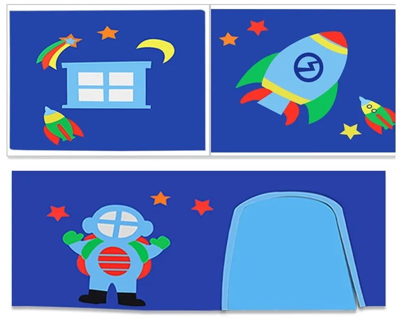 Detský záves k posteli 3 ks 195x75 cm Astro – Vipack