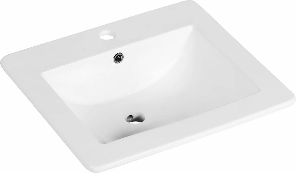 Novoterm Zápustné keramické umývadlo NV-KR-530, biele