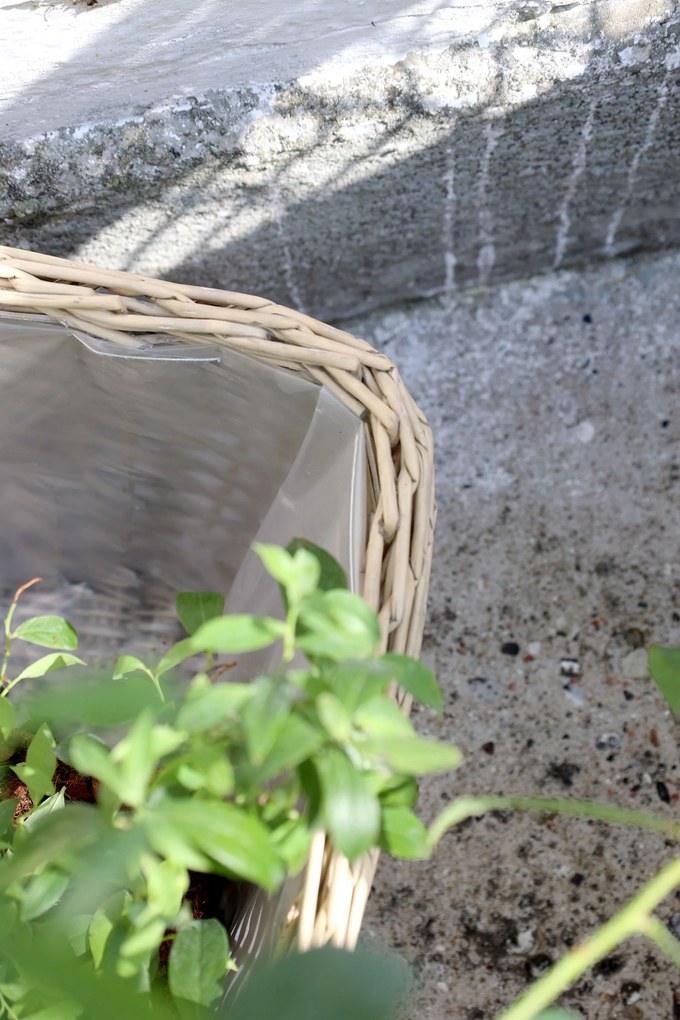 Súprava 3ks kvetináčov s vložkou French Basket Grey – 40*40*32/ 33*33*26/ 25*25*22 cm