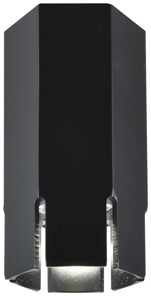 CLX Stropné moderné osvetlenie EMILIA-ROMAGNA, 1xGU10, 25W, 12x7, 9cm, čierne