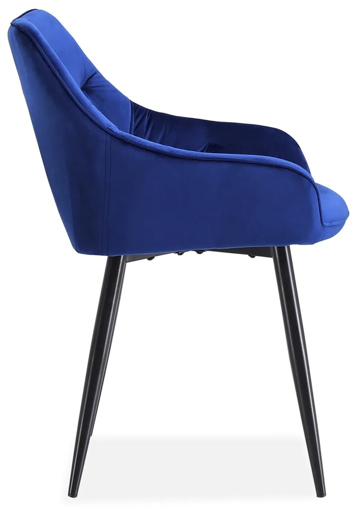Jedálenská stolička K487 - granátová / čierna