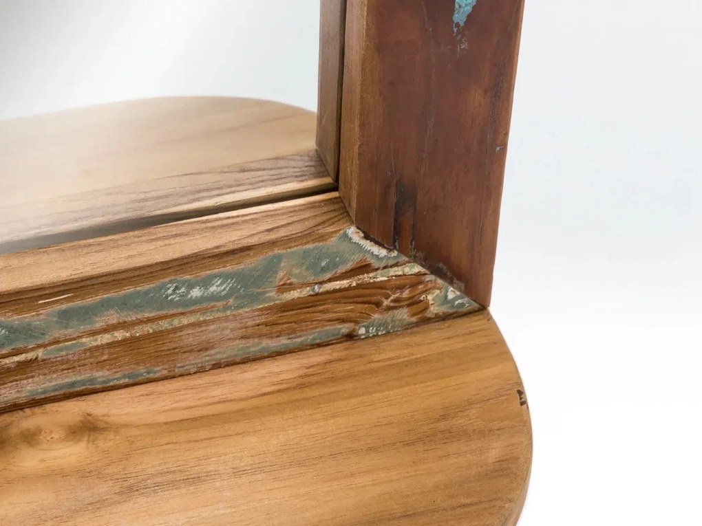 furniture-nabytek.cz - Masívna kúpeľňová sada Sumana z recyklovaného dreva, lakovaná, hnedá