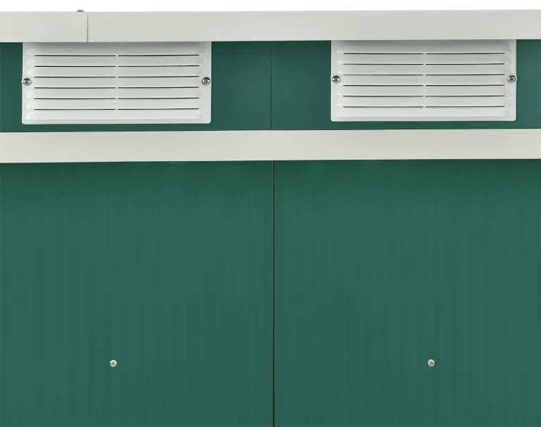 Záhradný domček na náradie, 267 x 181 cm, tmavozelený