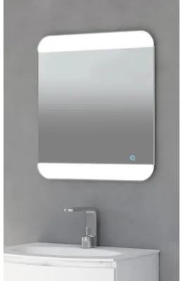 LED zrkadlo do kúpeľne s osvetlením 65 x 70 cm s dotykovým senzorom
