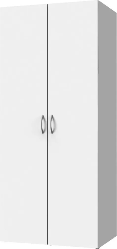 Skriňa s deleným priestorom Multiraum, 80 cm, biela