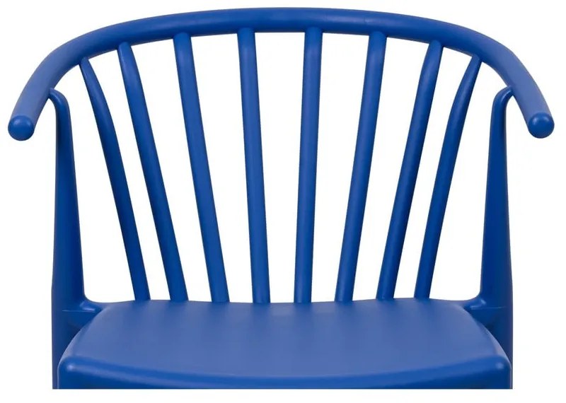 Modrá plastová záhradná stolička Capri – Bonami Essentials