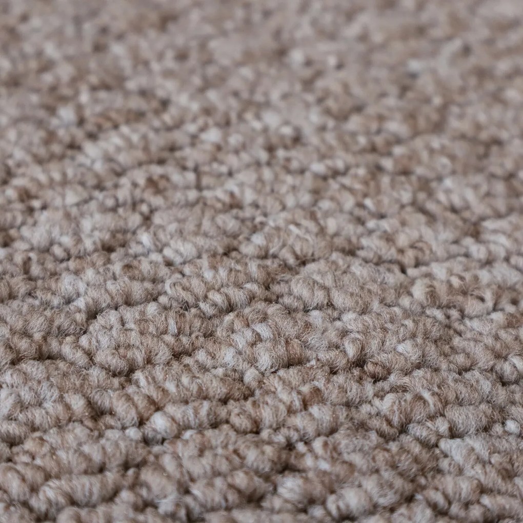 AladinWorld Expres, Kusový koberec Atlas 31 hnedý kruh, 200x200 (priemer) kruh, hnedá, chodba / predsieň