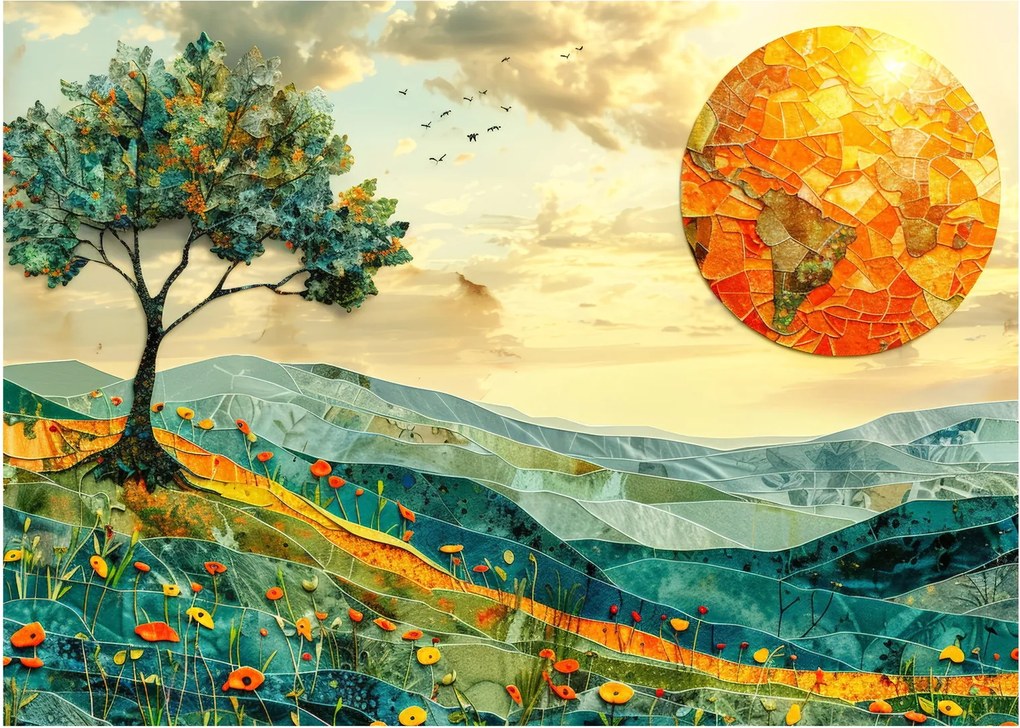 Obraz - Ilustrácia krajiny (70x50 cm)