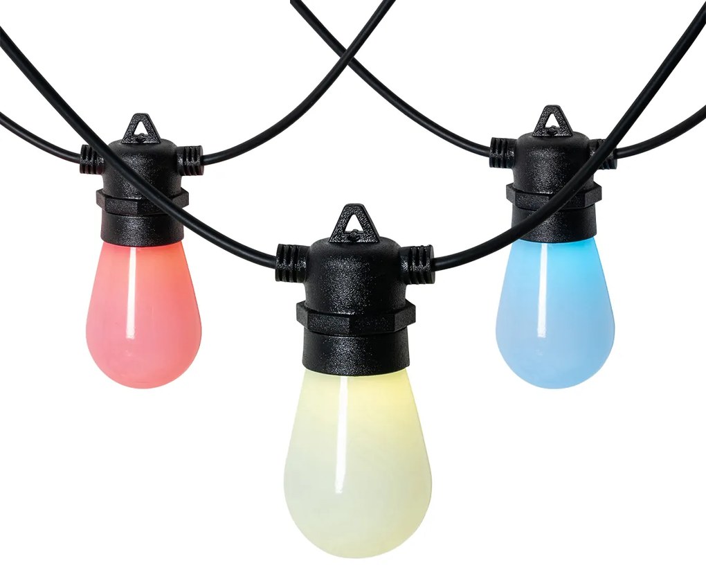 Inteligentný LED svetelný veniec 15 metrov 15 svetiel Opal RGBW IP44 - Chill