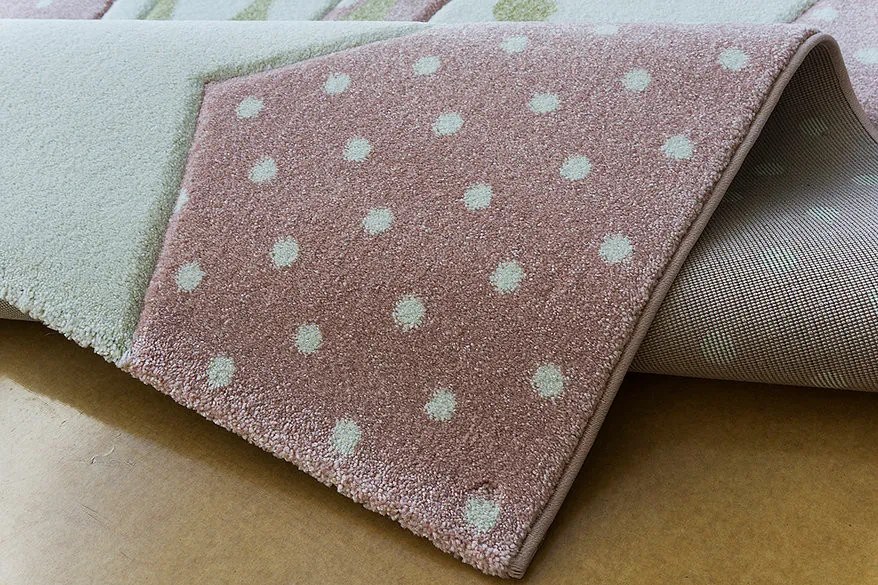 Berfin Dywany, Kusový koberec Smart Kids 22414 Pink, 120x180, ružová, detská izba