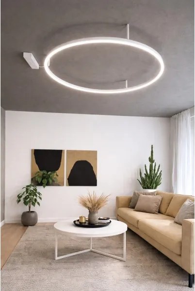 Ideal Lux - LED stropné svietidlo ORACLE SLIM LED/29W/230V 2700K pr. 50 cm biela