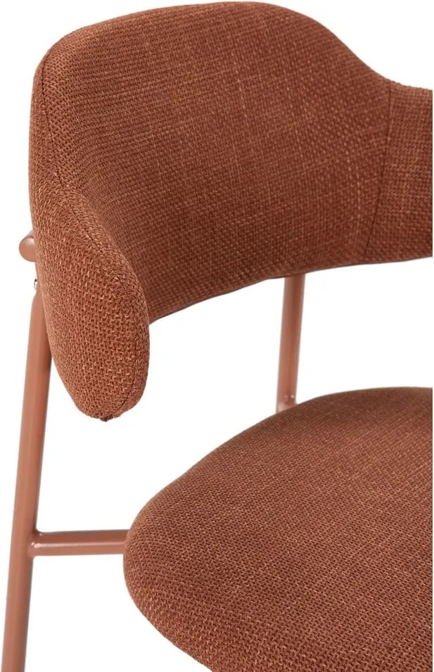 Jedálenská stolička v súprave v terakotovej farbe 4 ks Adriel – Marckeric