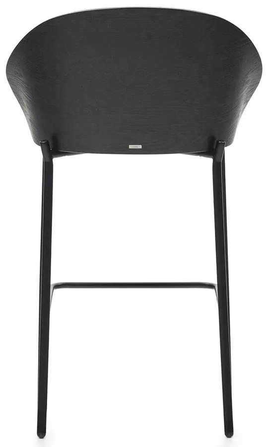 Čierno-sivá barová stolička (výška sedadla 65 cm) Eamy – Kave Home
