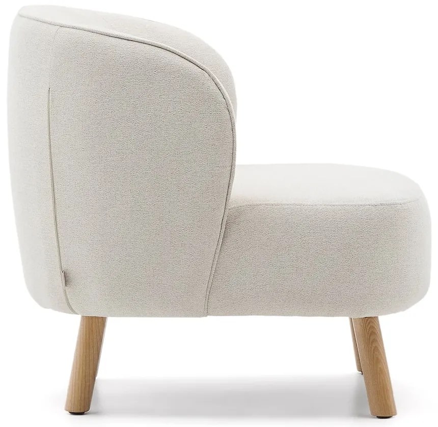 Krémové ženilkové kreslo Ulit – Kave Home