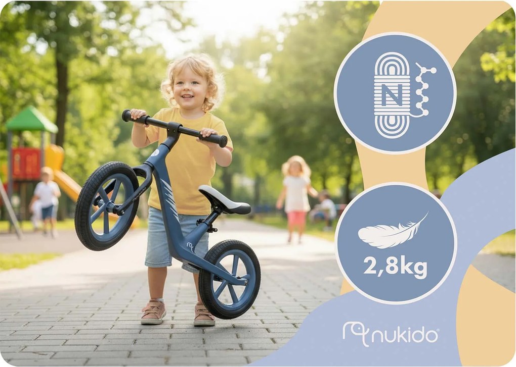 Detský bežecký bicykel Light Flee Nukido